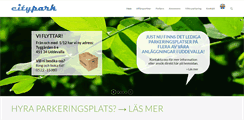 Desktop Screenshot of citypark.se