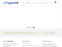 Tablet Screenshot of citypark.se
